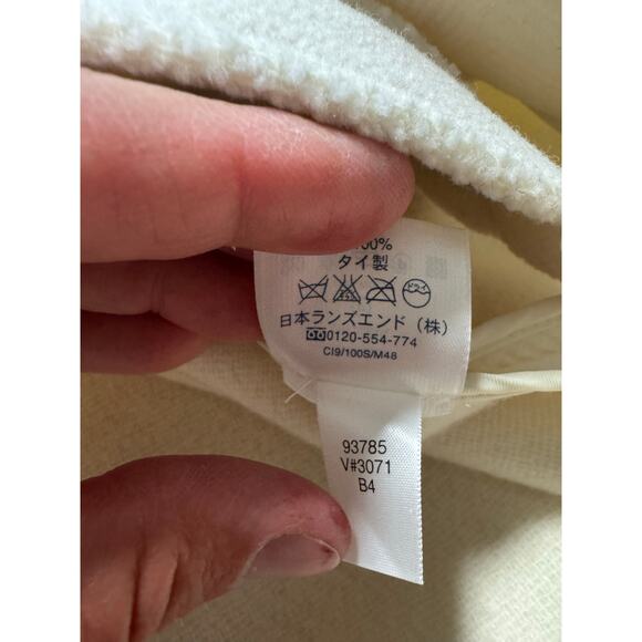 Land's End Toggle Hooded 100% Wool Jacket/Coat, Size Women's 3X, Cream - Picture 12 of 14